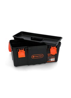 Tactix Plastic Tool Box Orange and Black 40 cm  - Image 2