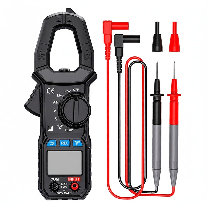 مقياس ضمادة رقمي MESTEK CM87D مع شاشة LCD و6000 عداد، مقياس متعدد الوظائف محمول، اختبار متعدد الوظائف لالتقاط التيار الحالي غير المباشر (NCV) والتيار المستمر والجهد المتردد والتيار والدرجة الحرارية والسعة والمقاومة والتردد والديود - Image 1