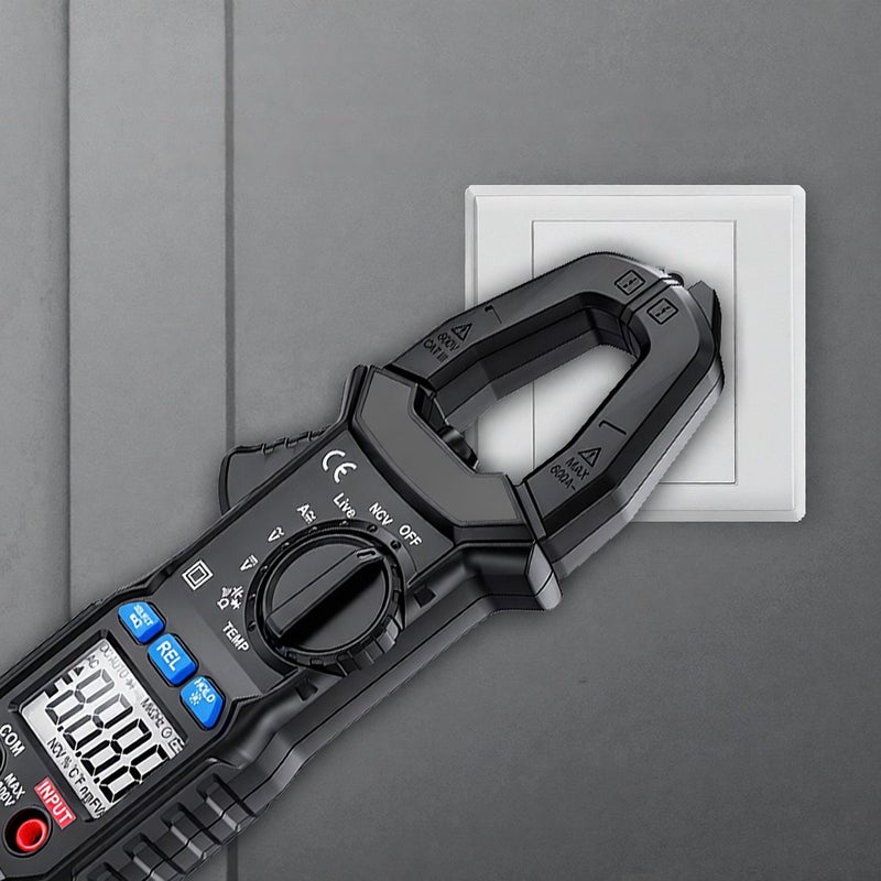 مقياس ضمادة رقمي MESTEK CM87D مع شاشة LCD و6000 عداد، مقياس متعدد الوظائف محمول، اختبار متعدد الوظائف لالتقاط التيار الحالي غير المباشر (NCV) والتيار المستمر والجهد المتردد والتيار والدرجة الحرارية والسعة والمقاومة والتردد والديود - Image 4