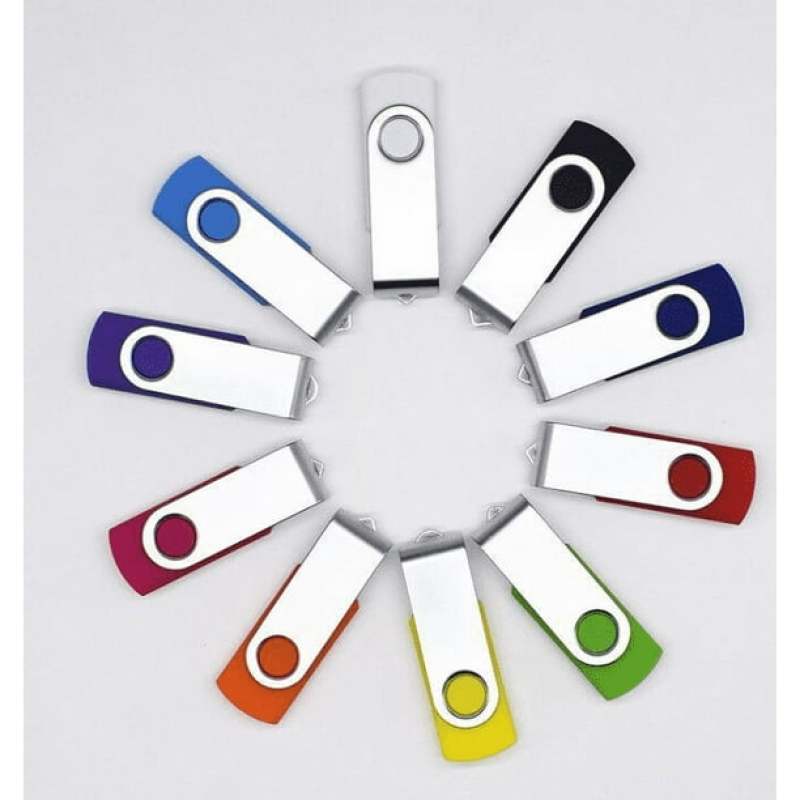 64GB USB Flash Drive - 360° Metal Swivel Cover Plug And Play Portable Thumb Stick for School Business Daily Use - Image 5