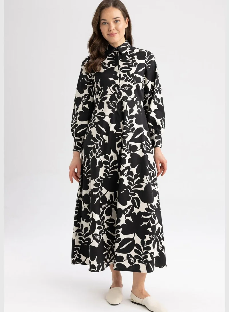 DeFacto Woman Long Sleeve Woven Dress