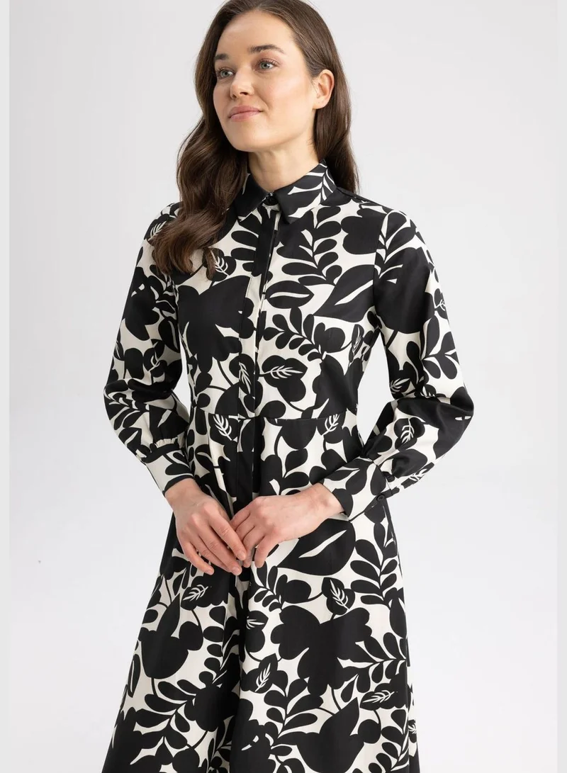 DeFacto Woman Long Sleeve Woven Dress