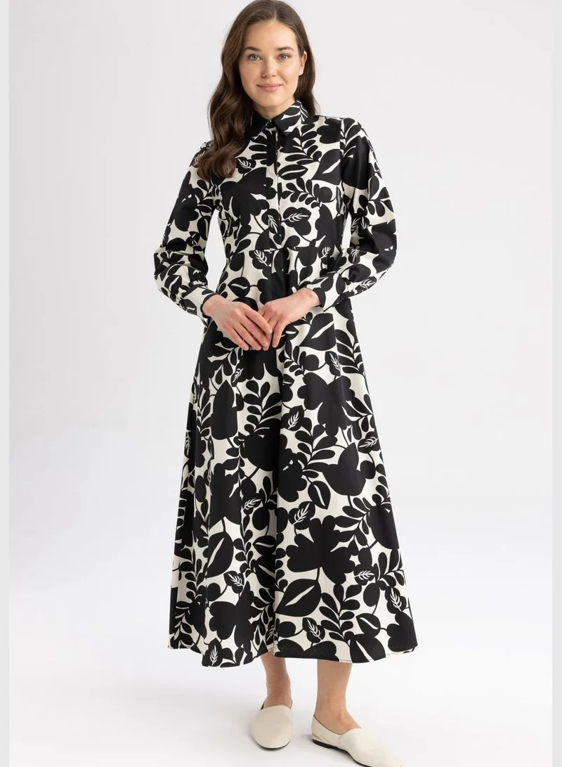 DeFacto Woman Long Sleeve Woven Dress
