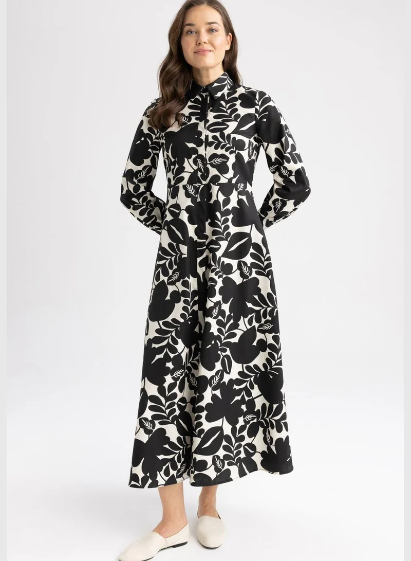 DeFacto Woman Long Sleeve Woven Dress