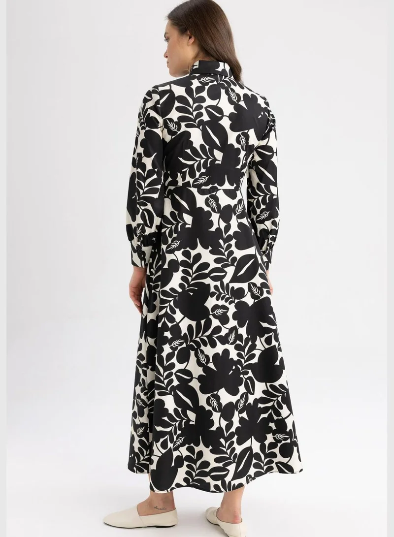 DeFacto Woman Long Sleeve Woven Dress