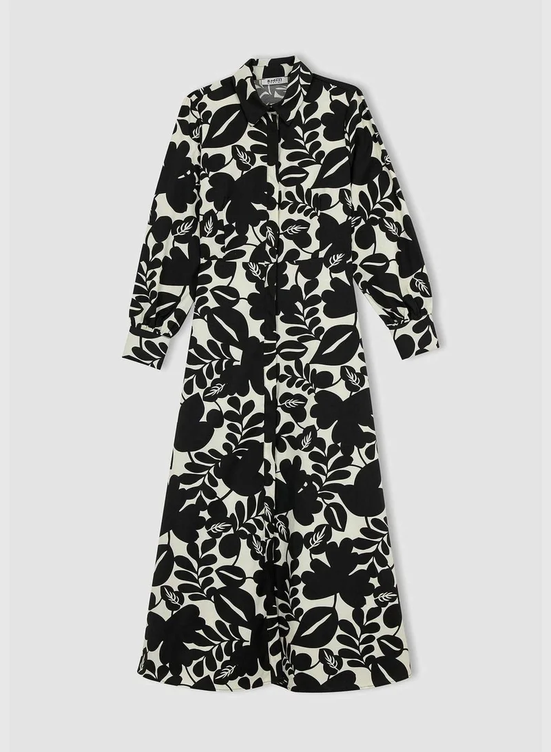 DeFacto Woman Long Sleeve Woven Dress