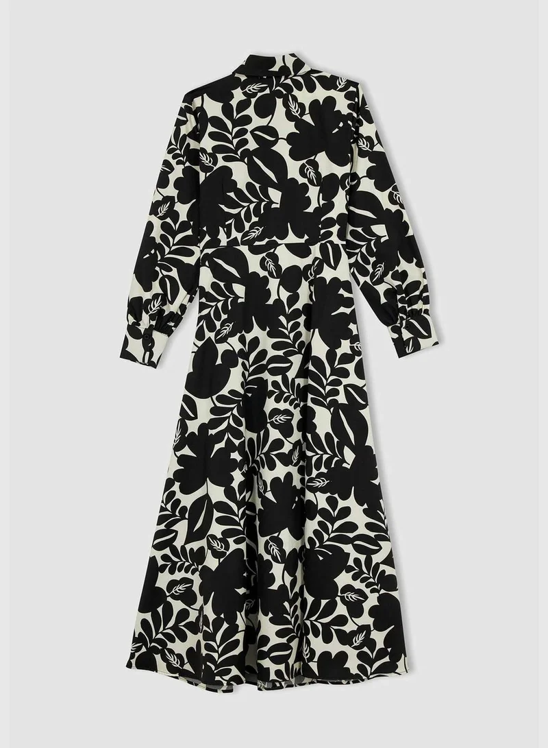 DeFacto Woman Long Sleeve Woven Dress