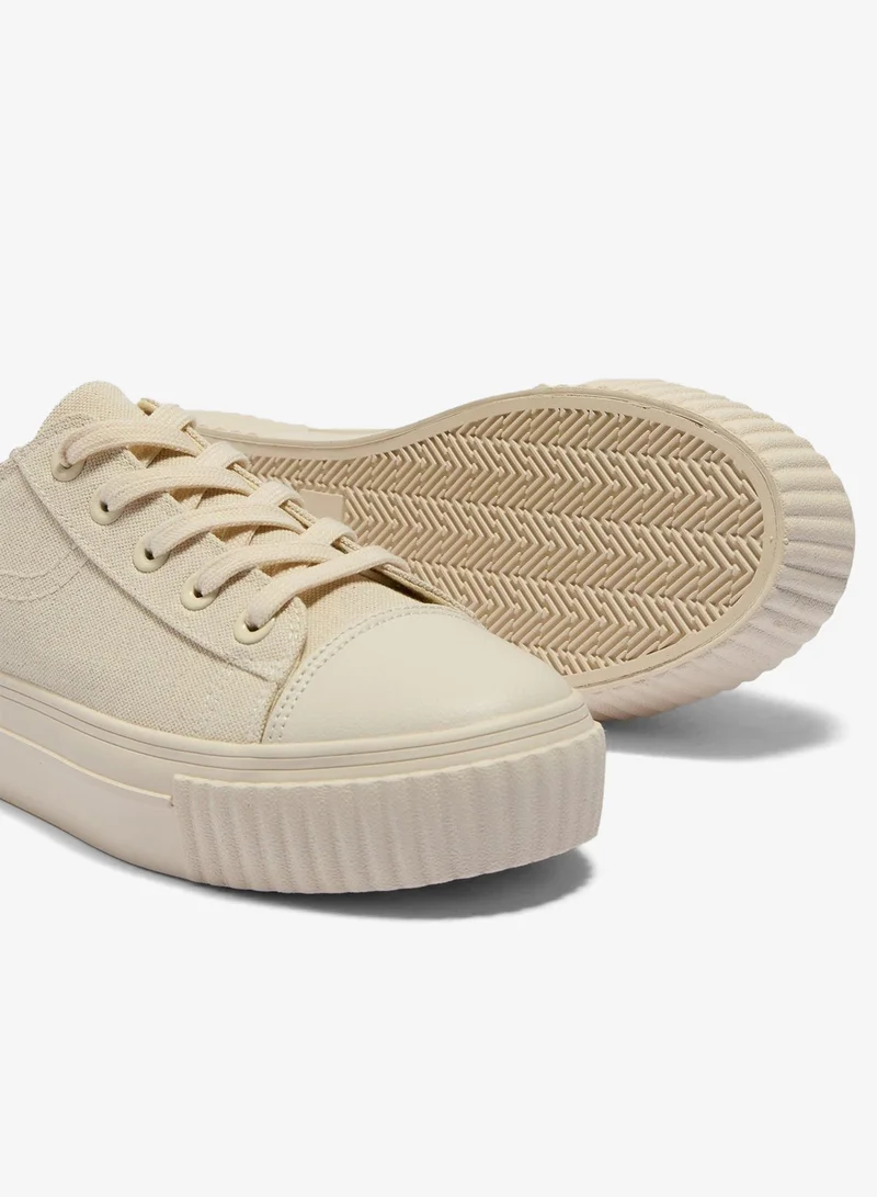 ماتلان Linen Toe Cap Trainers