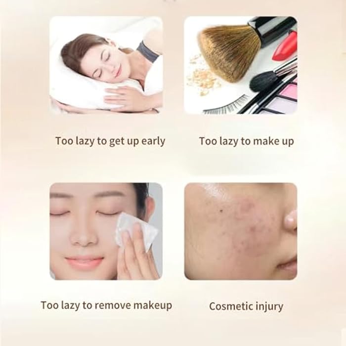 BLUE LOVE مجموعة كريم فيتامين سي تون أب 2 قطعة من بلو لوف، مرطب مكياج سريع لبشرة متألقة، العناية بالبشرة الطبيعية لجميع أنواع البشرة والاستخدام اليومي - Image 3