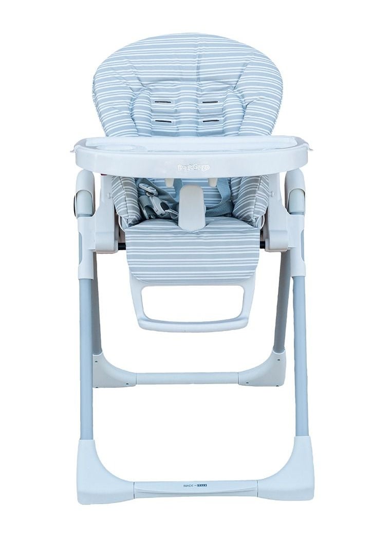 Peg Perego Prima Pappa Follow Me Highchair For Kids Suitable From 0 Months To 3 Years - Linear Grey  - Image 2