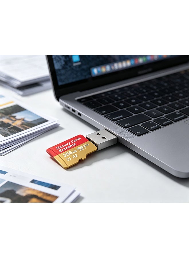 256GB high-end storage card, supporting full HD video, suitable for smartphones, dashcam, action cameras and surveillance cameras. - Image 4