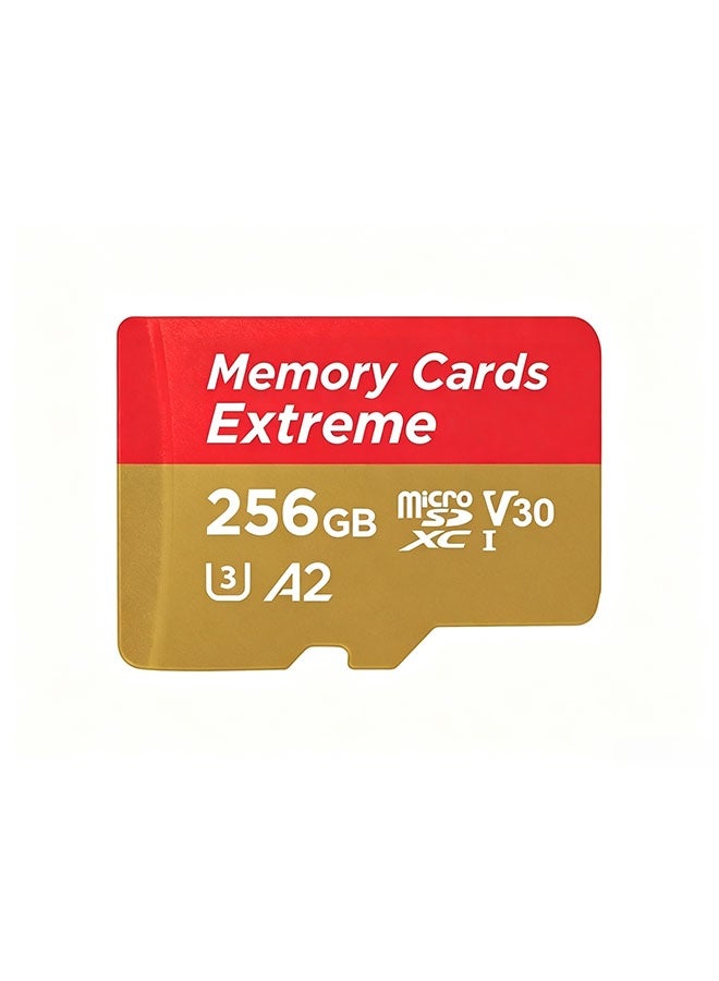 256GB high-end storage card, supporting full HD video, suitable for smartphones, dashcam, action cameras and surveillance cameras. - Image 1