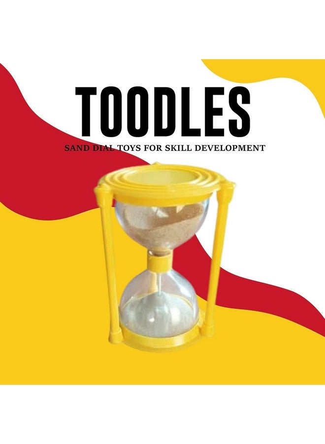 TOODLES Learnings Sand Dial Timer Clock, Sand Timer Watch Hourglass Toy Watch Hourglass Toy for Kids, Multicolor - Image 3