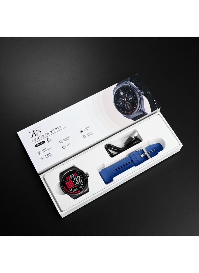 KENNETH SCOTT Unisex Silicone Smart Watch KG10SE-XSBBL - 47.2 mm  - Image 5