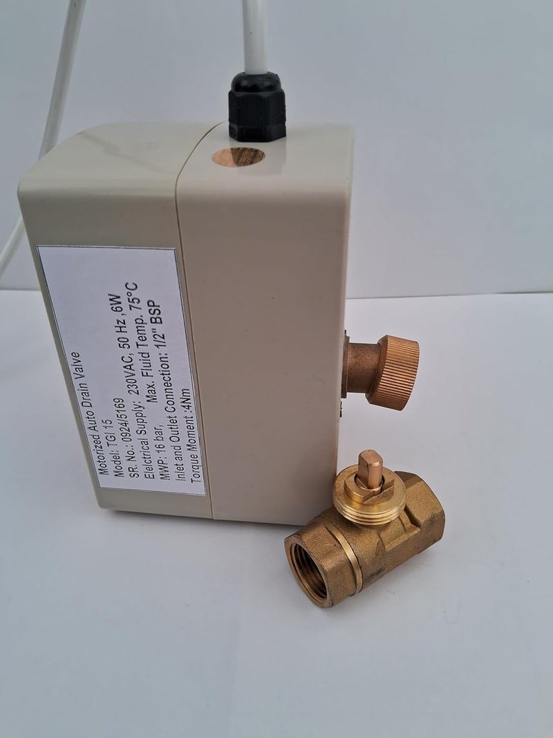 TruGet motorized auto drain valve 12 inch for air compressor air dryer and air receiver tank  - Image 3