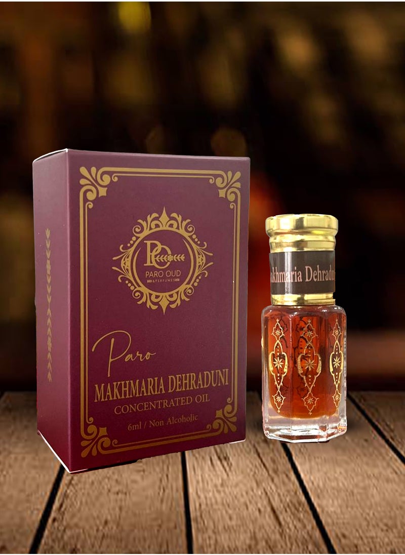 PARO OUD - Mukhmaria Dehraduni I Attar Oil I Pure Attar I Natural Attar I Alcohol-Free Attar I Traditional Attar I Organic Attar I Long-Lasting Scent I Arabic Perfume Oil I Unisex Attar I All-Day Wear I Travel-Friendly Size I Wedding Attar I Attar for Men I Attar for Women - Image 1