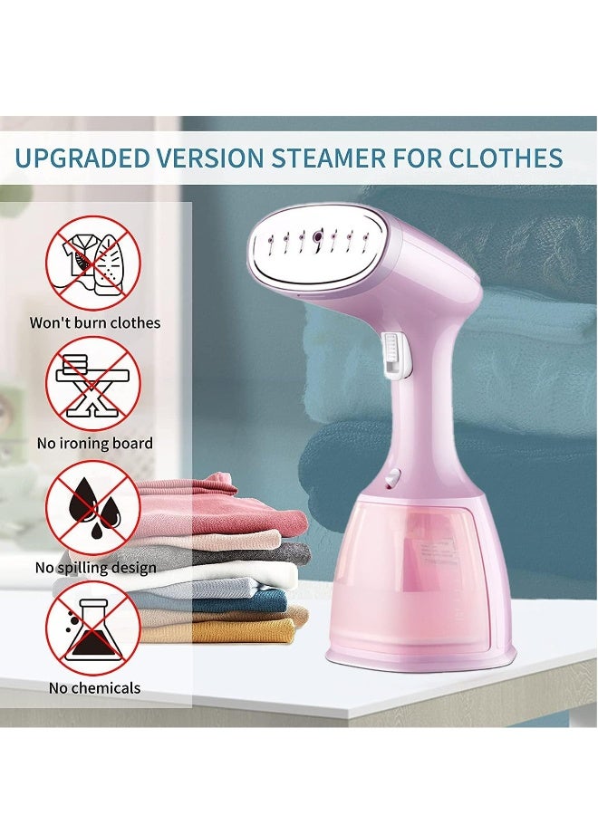 NIBEMINENT Portable Clothes Steamer, 1500W Garment Steamer, Fast Heat-Up Steam Iron with 350ML Large Detachable Water Tank, Lightweight Travel Steamer, Travel Iron for Fabrics and Clothes  - Image 2