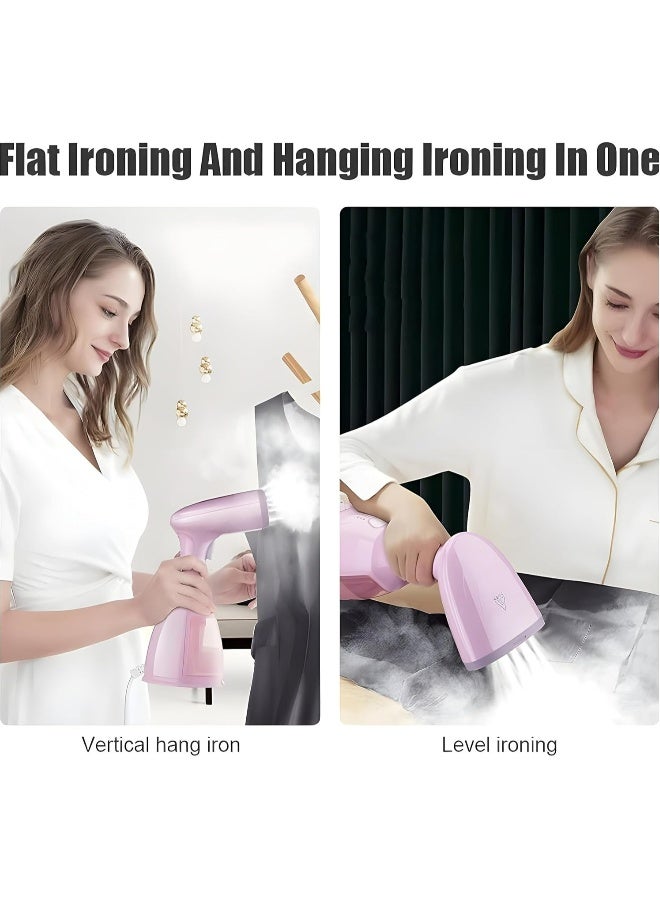 NIBEMINENT Portable Clothes Steamer, 1500W Garment Steamer, Fast Heat-Up Steam Iron with 350ML Large Detachable Water Tank, Lightweight Travel Steamer, Travel Iron for Fabrics and Clothes  - Image 5