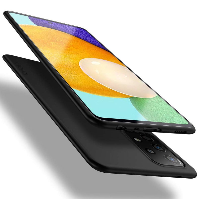 حافظة Xlevel لهاتف سامسونج جالاكسي A52 5G، تصميم نحيف، TPU ناعم، سلسلة الحماية الفائقة، غطاء خلفي لهاتف A52 5G، حماية خفيفة، تشطيب غير لامع، متوافق مع سامسونج A52 4G/5G باللون الأسود