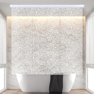 Jakooz Rollup Shower Curtain for Bathroom Waterproof 100 PEVA Heavy Duty Shower Roller Blind Curtain for Bathtub No Rods No Hooks No Rings 56x95 Sparkle - pzsku/ZA0A09B87A56869014552Z/45/1749491030/441e00ba-3fdc-45c3-b0f3-2694e718dad9