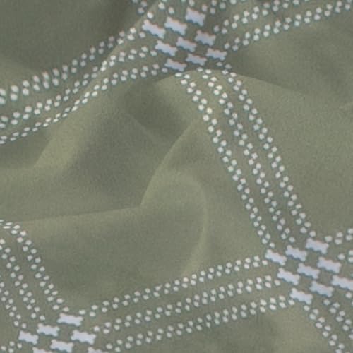 RD TREND Glace Cotton Duvet Cover for Single Bed with Zipper, Duvet Cover II Razai Cover II Quilt Cover Single Bed 60 x 90 Inches (Lines-Green) - Image 4