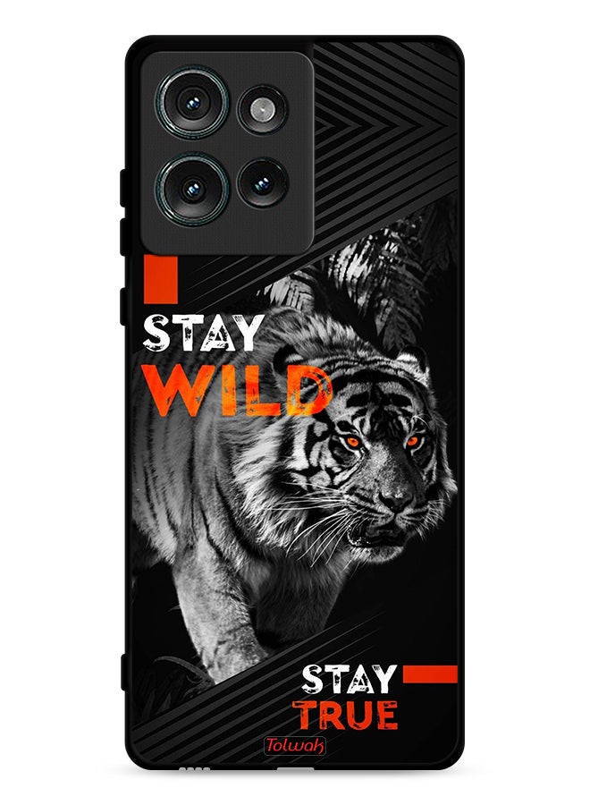 Tolwak Motorola Edge 50 Protective Case Cover Stay Wild Stay True - Image 1