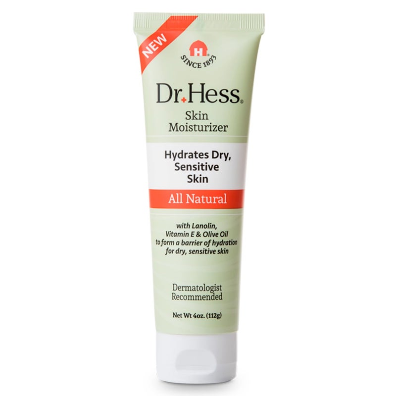 Dr Hess Face Moisturizer for Dry  Sensitive Skin Nourishing Lanolin Vitamin E  Olive Oil Formula Healing Hydrating Facial  Body Lotion Paraben  Sulfate Free Daily Skin Care Cream 4 oz