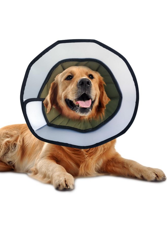 Generic - Soft Dog Cone Collar Breathable Elizabethan Soft Collar, Recovery Collar After Surgery for Large Medium Dogs, Prevent Licking and Touching Comfortable Dog Cone Collar-XL - Image 1