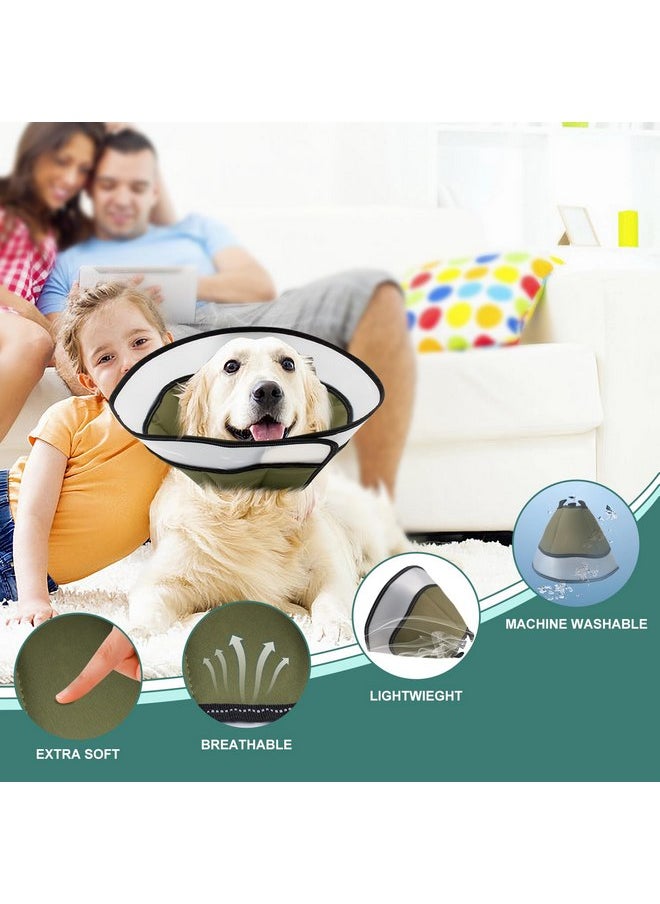 Generic - Soft Dog Cone Collar Breathable Elizabethan Soft Collar, Recovery Collar After Surgery for Large Medium Dogs, Prevent Licking and Touching Comfortable Dog Cone Collar-XL - Image 1