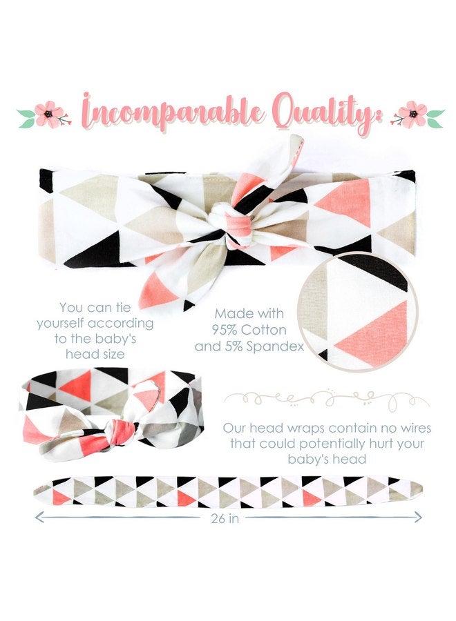 JLIKA Baby Girl Headbands 10 Pack Toddler Cotton Knotted Newborn Headband Headwrap Bows Hair Accessories - Image 2