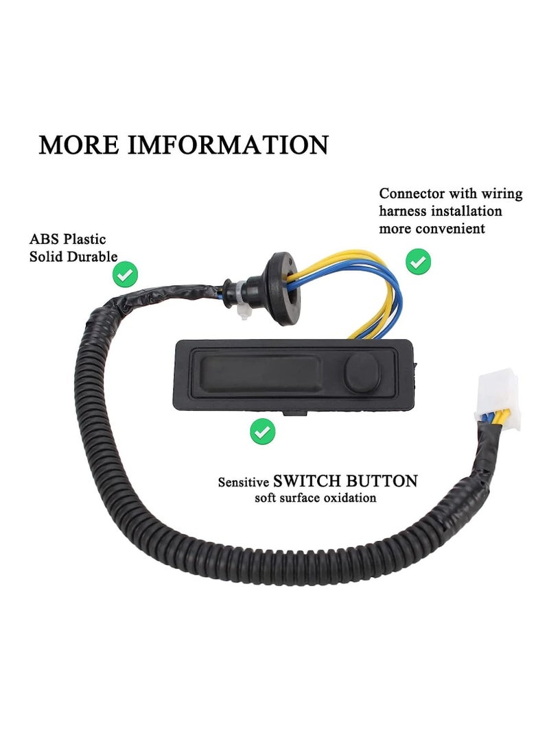 Generic Rear Liftgate Trunk Open Release Switch - Compatible with Nissan Pathfinder 2014-2019 - Replacement Tailgate Lid Switch 25380-3JA0A - High-Quality and Reliable  - Image 2