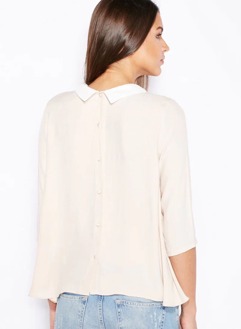 FRNCH Peter Pan Collar Top