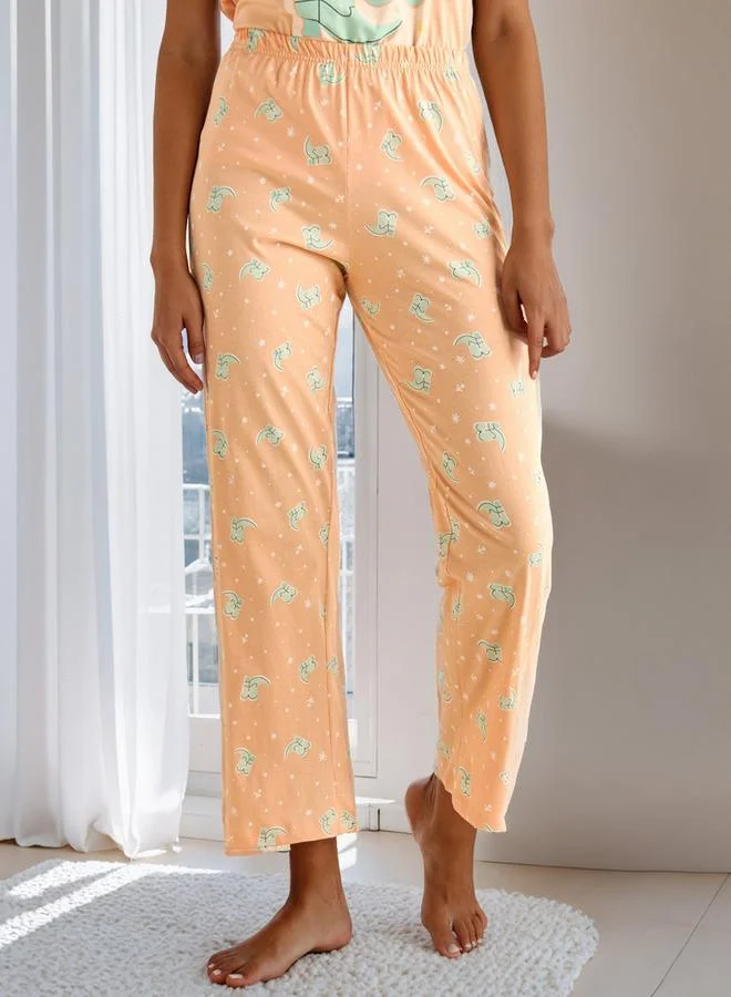 سبلاش فيڤ طقم بيجامة مطبوع