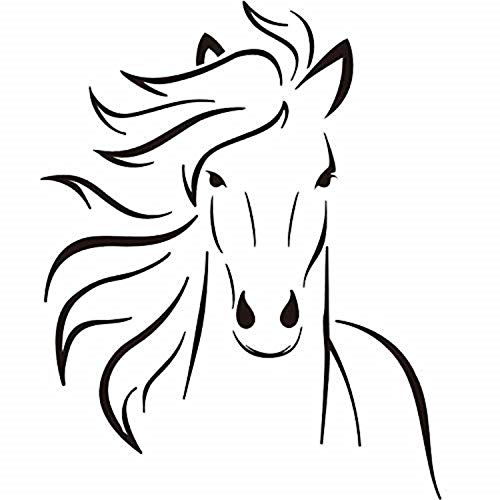 BooDecal Mustang Horse Silhouette Wall Decals Murals Stickers Decorations for Bedroom Kids Room Playroom 22 inches x 27.5 inches - Image 5
