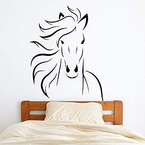 BooDecal Mustang Horse Silhouette Wall Decals Murals Stickers Decorations for Bedroom Kids Room Playroom 22 inches x 27.5 inches - Image 3