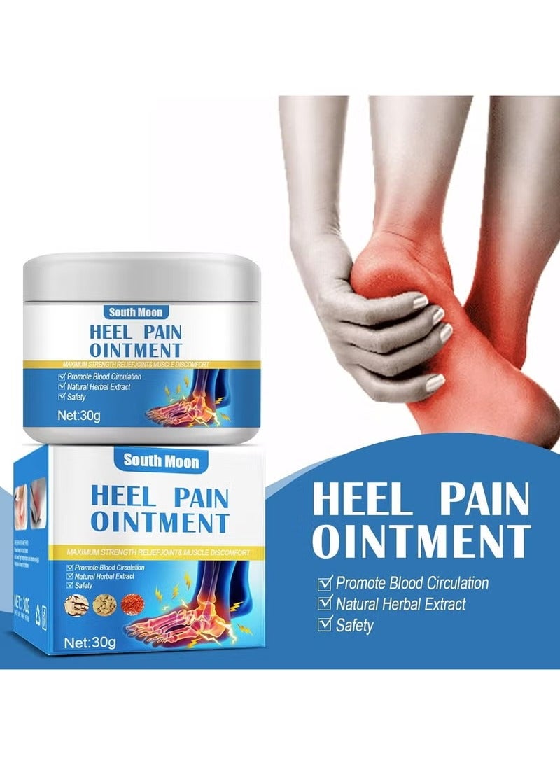 South Moon Heel Pain Relief Ointment – Fast-Acting Herbal Formula for Cracked Heels, Heel Spurs, Plantar Fasciitis, Foot Pain & Inflammation – 30g - Image 2