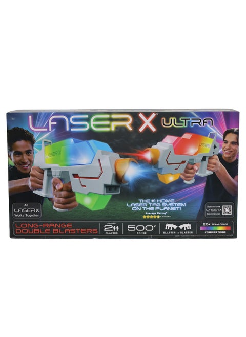 Laser X Ultra Long Range Blasters, Battery Operated | Blast up to 500 Feet Range!  | Laser Blaster | Action Game | Interactive Game | Reflex Game | Laser Gaming | Multi Player Game | Gift For Kids and Adults