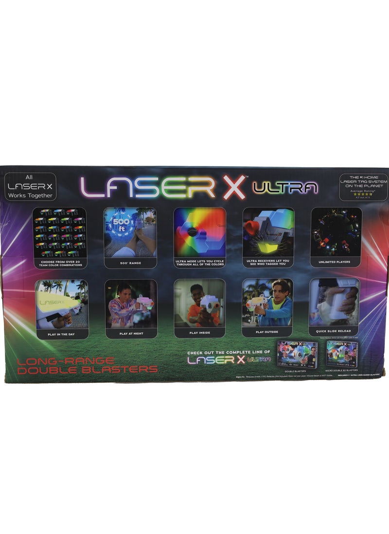 Laser X - Laser X Ultra Long Range Blasters, Battery Operated | Blast up to 500 Feet Range!  | Laser Blaster | Action Game | Interactive Game | Reflex Game | Laser Gaming | Multi Player Game | Gift For Kids and Adults - Image 1
