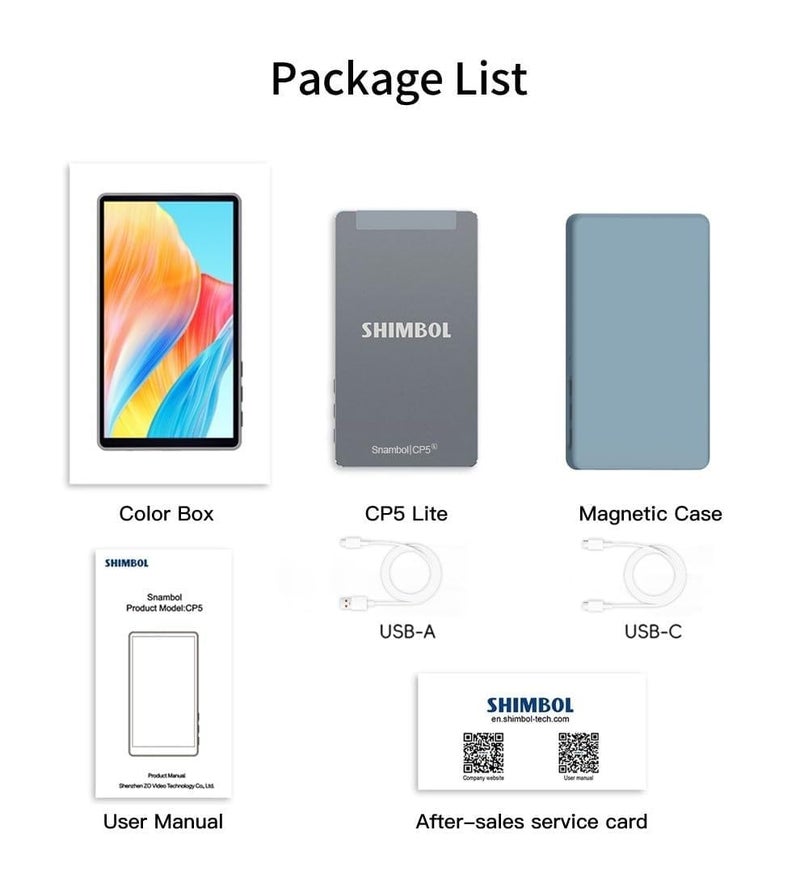 Shimbol CP5 lite Selfie Monitor Screen iPhone 1080P Wireless Recording,Magnetic Phone Vlog Selfie Monitor Screen Using Phone Rear Camera for Live Stream TikTok,Compatible with iOS Android (Gray Case) - Image 3