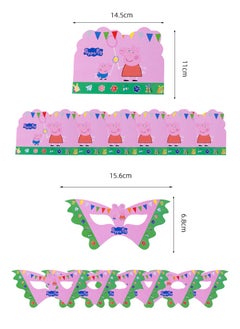 Party Peppa Pink Animal Birthday Party Decoration Pack Baby Birthday Dress Up Props  - Image 2