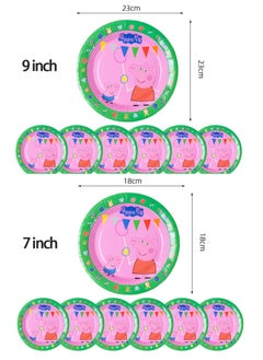 Party Peppa Pink Animal Birthday Party Decoration Pack Baby Birthday Dress Up Props  - Image 3