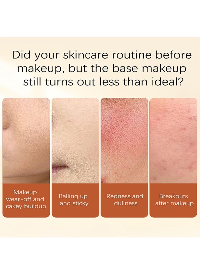 YURHERSU برايمر مثبت أساسي يعتمد على السيليكون، برايمر مرطب للوجه، 30 مل، قاعدة مكياج خفيفة من السيليكون، مناسبة لجميع أنواع البشرة، تحكم في الزيوت، لمسة نهائية ناعمة، غير دهنية، صيغة تمتص بسرعة - Image 3