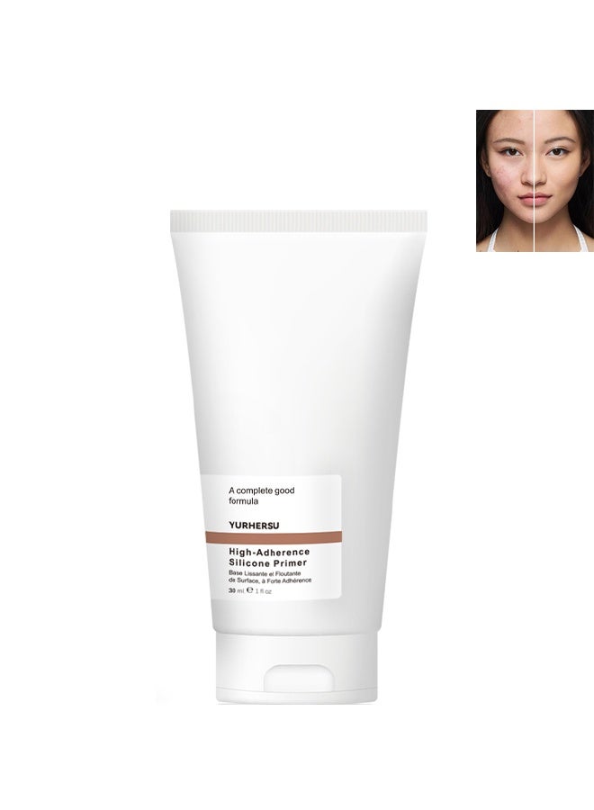 YURHERSU برايمر مثبت أساسي يعتمد على السيليكون، برايمر مرطب للوجه، 30 مل، قاعدة مكياج خفيفة من السيليكون، مناسبة لجميع أنواع البشرة، تحكم في الزيوت، لمسة نهائية ناعمة، غير دهنية، صيغة تمتص بسرعة - Image 1