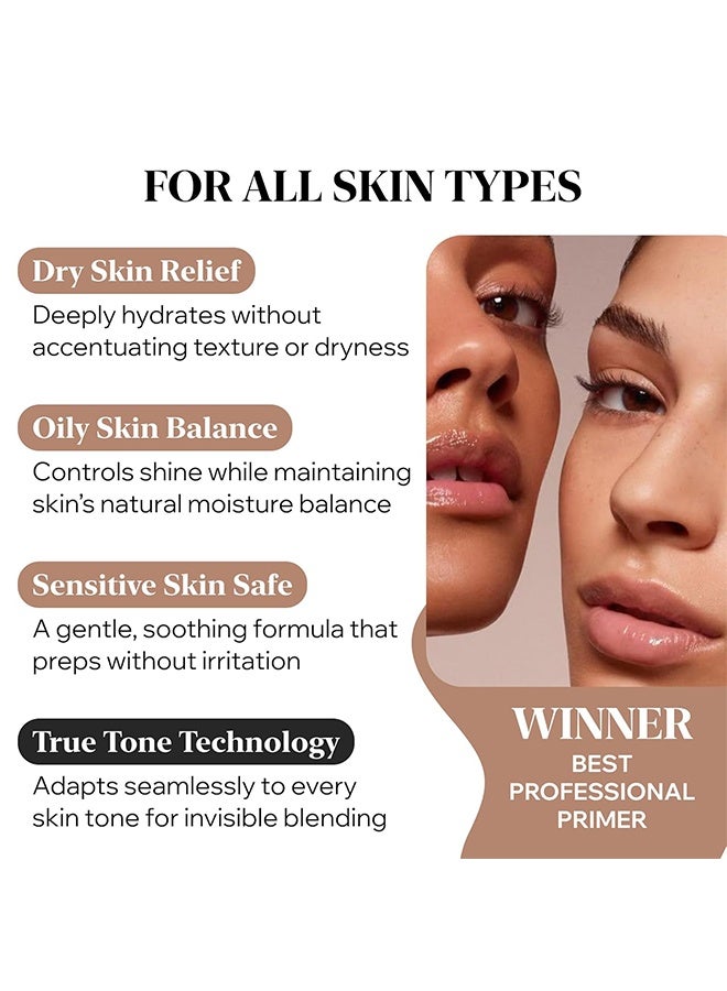 YURHERSU برايمر مثبت أساسي يعتمد على السيليكون، برايمر مرطب للوجه، 30 مل، قاعدة مكياج خفيفة من السيليكون، مناسبة لجميع أنواع البشرة، تحكم في الزيوت، لمسة نهائية ناعمة، غير دهنية، صيغة تمتص بسرعة - Image 2