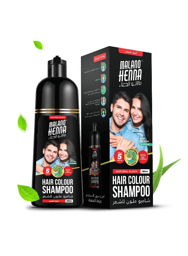 BSY Malano Henna Hair Color – Natural Black – 180Ml - Image 1