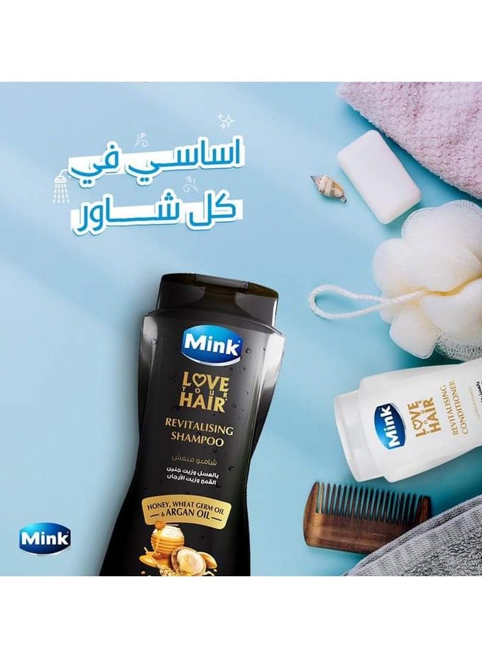 منك مينك شامبو بالعسل و زيت جنين القمح 700 مل - Image 5