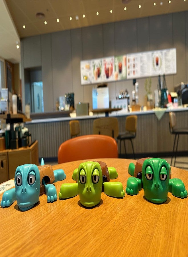JOD® Turtle Cup Holder,Turtle Coaster with Funny Expression, Cup Holder with Liftable Limbs & Expressive Face for Turtles,Tortoise Lover Gag Gifts Home Decor(Light Green) - Image 3
