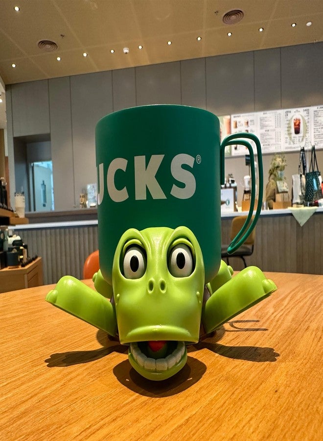 JOD® Turtle Cup Holder,Turtle Coaster with Funny Expression, Cup Holder with Liftable Limbs & Expressive Face for Turtles,Tortoise Lover Gag Gifts Home Decor(Light Green) - Image 1