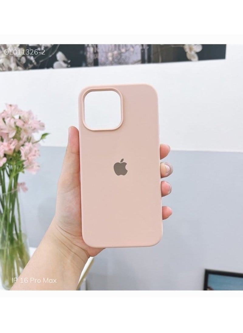 Generic - Silicone Case Cover Full Covered Anti Scratch Shockproof  For Apple iPhone 15 Pro Max (Pink) - Image 1