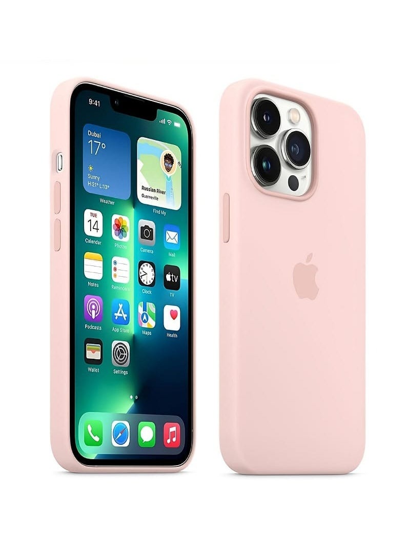 Generic - Silicone Case Cover Full Covered Anti Scratch Shockproof  For Apple iPhone 15 Pro Max (Pink) - Image 1